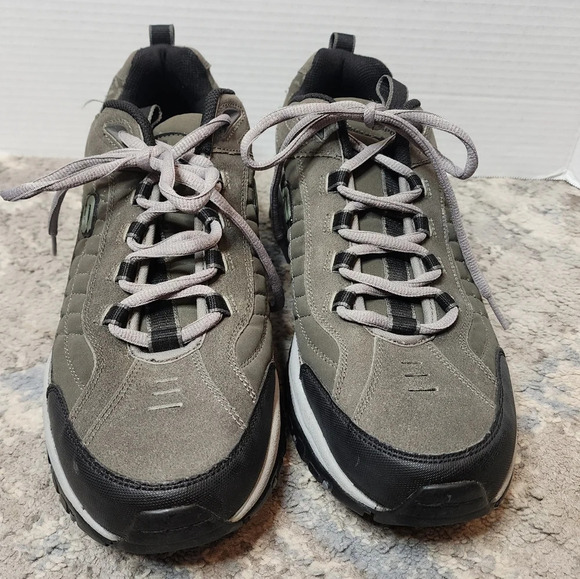 Skechers Sport Men's Lace-Up Sneaker. Grey Leather. Size 13. - Picture 13 of 16